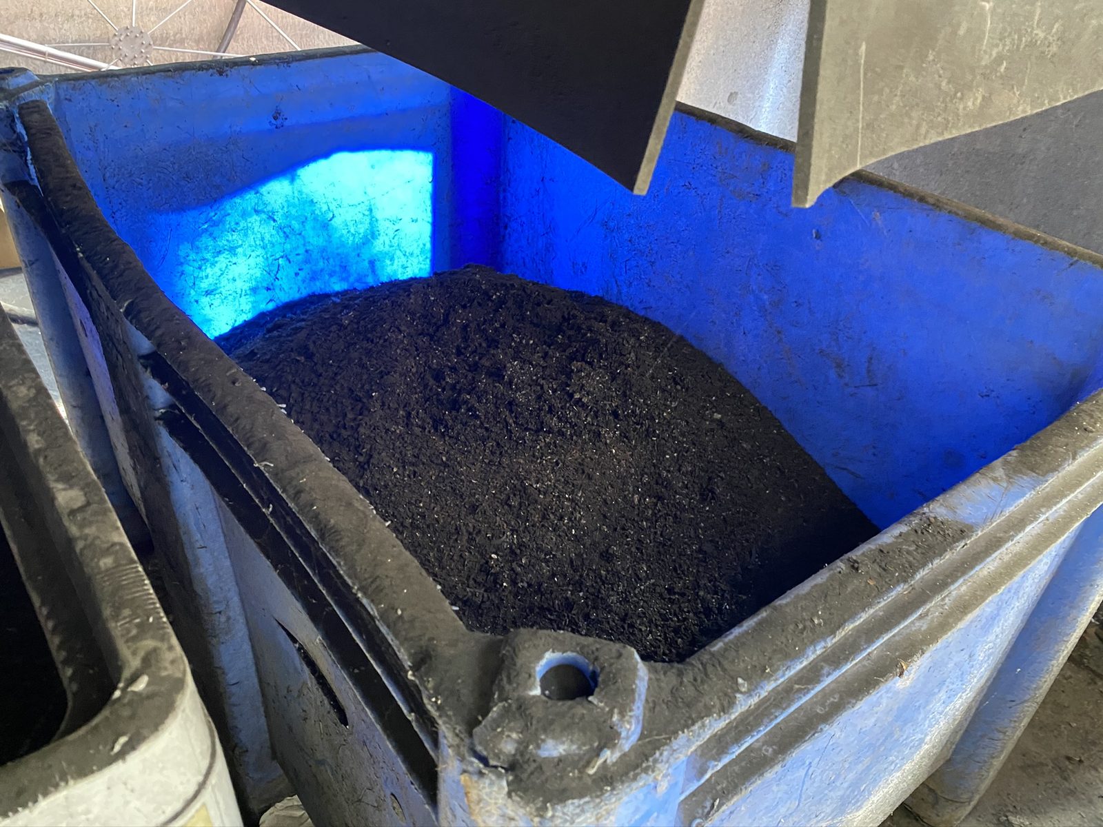 Black mass recovered through battery recycling
