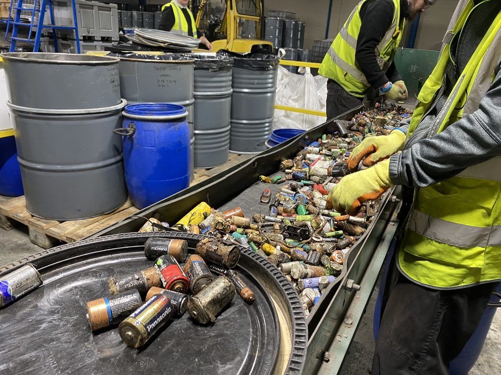 Battery recycling operations tracked on the digital waste tracking platform